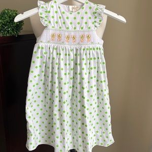 Rosalina girls 4T smocked flip flop dress